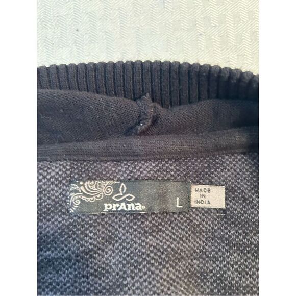 PrAna tunic zipper jacket black large back design organic cotton India - Picture 5 of 8